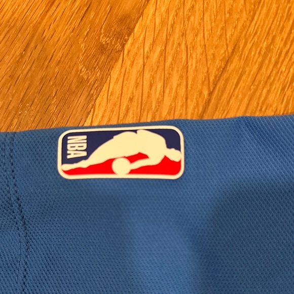 Oklahoma City Thunder | Men. Nike Blue and Black Men's Polo Shirt - Picture 4 of 16